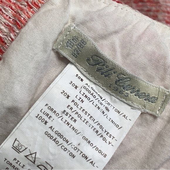 Pili Carrera Baby's Beige White Linen Dress Size 12 Months - Picture 12 of 14